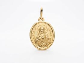 Pingente Sagrado Coração de Jesus Ouro 18k - 1.36