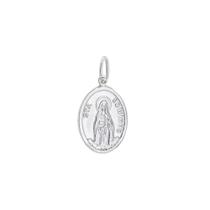 Pingente Santa Edwiges Oval Modelo 02 Prata 925 Kl Pingente Santa Edwiges Oval Modelo 02 Prata 925 Kl