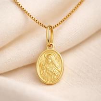 Pingente santa rita de cássia em ouro 18k/750 (cod35y) joia maciça