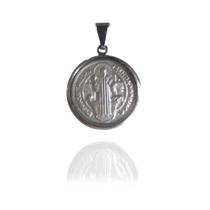 Pingente São Bento Aço Inox