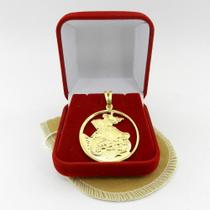 Pingente São Jorge 3Cm Folheado Ouro Pi107 Pingente São Jorge 3Cm Folheado Ouro Pi107