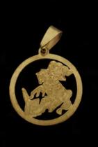 Pingente são Jorge banhado a ouro 18k proteção e força joia religiosa luxuosa Pingente são Jorge banhado a ouro 18k proteção e força joia religiosa luxuosa