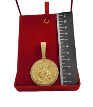 Pingente São Jorge Cravejado - Banhado a ouro 18k Pingente São Jorge Cravejado - Banhado a ouro 18k