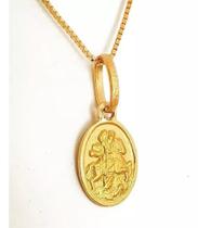PINGENTE SÃO JORGE EM OURO 18K JOIA MACIÇA (cod35y)