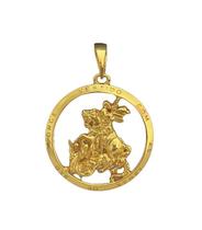 Pingente são jorge g - banhado a ouro 18k Pingente são jorge g - banhado a ouro 18k