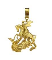 Pingente São Jorge Gg - Banhado A Ouro 18K
