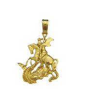 Pingente São Jorge M - Banhado A Ouro 18K