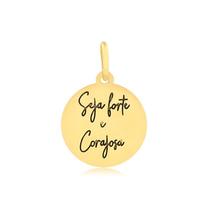 Pingente seja forte e corajosa Pingente seja forte e corajosa