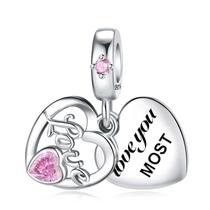 Pingente SEVENWELL Coração com gravação "Love You Most" Pingente SEVENWELL Coração com gravação "Love You Most"