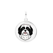 Pingente Shih Tzu Coleção Estimação em Prata 925 Preto Pingente Shih Tzu Coleção Estimação em Prata 925 Preto