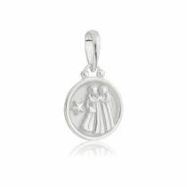 Pingente Signo Gêmeos Prata 925 Kl