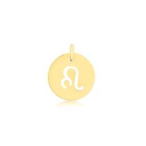 Pingente Signo Leão Design Vazado Folheado A Ouro