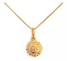 PINGENTE SOL DUPLA FACE EM OURO 18K 750 (cod45y) PINGENTE SOL DUPLA FACE EM OURO 18K 750 (cod45y)