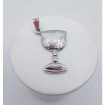 Pingente taça de pombagira banhado a rhodium