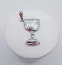 Pingente taça de pombagira banhado a rhodium