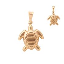 Pingente tartaruga banhado ouro 18k