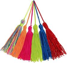 Pingente Tassel Franja Poliéster 6cm Sortido com 10 unidades