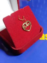 Pingente Te Amo Ouro 18 Kilates Peso 0.30 Grama 15 mm Pingente Te Amo Ouro 18 Kilates Peso 0.30 Grama 15 mm