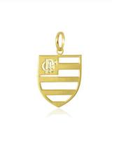 Pingente Time do Flamengo Ouro 18 kilates 1.60 Gramas 18 mm