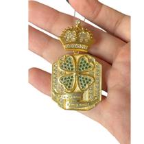 Pingente Trevo Da Sorte (M) - Banhado a ouro 18k Pingente Trevo Da Sorte (M) - Banhado a ouro 18k