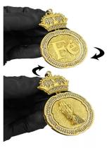 Pingente Trevo De Quatro Folhas Banhado A Ouro 18K Sorte Pingente Trevo De Quatro Folhas Banhado A Ouro 18K Sorte