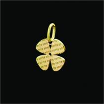 Pingente trevo ouro 18k Pingente trevo ouro 18k