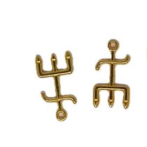 Pingente Tridente Exu Dourado 2cm - 7 unidades Pingente Tridente Exu Dourado 2cm - 7 unidades