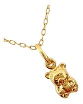 Pingente Urso Dupla Face Em Ouro 18K/750 (COD4Y)