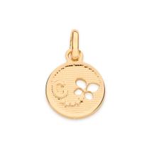 Pingente voo da borboleta com letra Letra c 542675 Rommanel