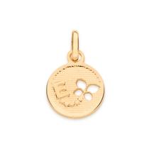 Pingente voo da borboleta com letra Letra e 542675 Rommanel