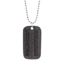 Pingente Wolverine X-Men Dog Tag Placa Militar Logan Marvel Aço Inoxidável Acessório Filme Cinema Pingente Wolverine X-Men Dog Tag Placa Militar Logan Marvel Aço Inoxidável Acessório Filme Cinema