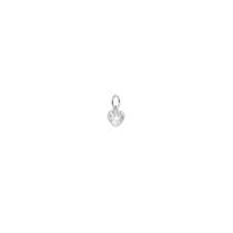 Pingente Zircônia Coração 5mm Minimalista Em Prata 925 + Garantia
