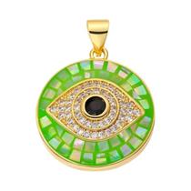 Pingentes Banhados a Ouro 18k - Luxo com Zircônia Arco-íris (Estrela, Libélula, Árvore da Vida, Abelha)