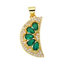 Pingentes Banhados a Ouro 18k - Luxo com Zircônia Arco-íris (Estrela, Libélula, Árvore da Vida, Abelha)