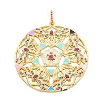 Pingentes Banhados a Ouro 18k - Luxo com Zircônia Arco-íris (Estrela, Libélula, Árvore da Vida, Abelha)