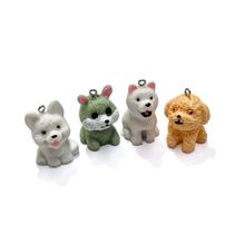 Pingentes cachorros para bijuterias pulseiras brincos artesanato divertido sortidos pet dog 20un
