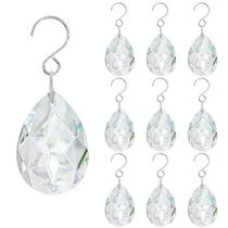 Pingentes Chandelier Crystal Prisms 38 mm, conjunto transparente de 10