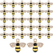 Pingentes Charm Bee com strass para fazer joias x32 Pingentes Charm Bee com strass para fazer joias x32