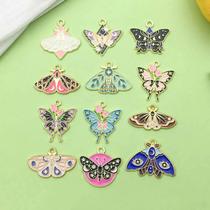 Pingentes Coloridos De Halloween 10 12pcs Pingentes De Borboleta De Mariposa Esmaltada Para Fazer