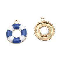 Pingentes De Âncora Náutica, Barco À Vela E Boia Salva-Vidas, 10 Peças, Para Joias DIY, Para