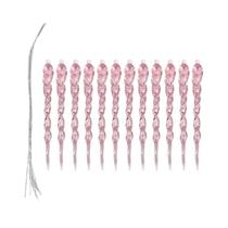 Pingentes De Árvore De Natal Em Acrílico Cristalino Em Forma De Floco De Neve Para Festas De Inverno