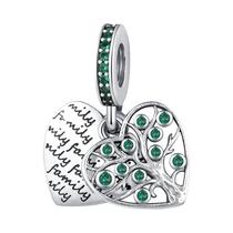 Pingentes De Árvore Genealógica Em Prata 925 Para Mãe E Filha, Joia DIY Para Pulseira, Presente Para