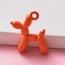 Pingentes De Balão De Cão 3D Multicoloridos 10pcs 19x14mm Para DIY Colar Chaveiro Fabricação De