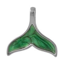 Pingentes De Cauda De Peixe Em Aço Inoxidável Esmaltado 10pcs DIY Para Fazer Colares E Pulseiras