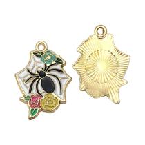 Pingentes De Caveira Gótica De Halloween, Leitoas, Túmulos E Aranhas, 10-12 Peças, Charms De Liga