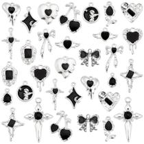 Pingentes de charme PH PandaHall Enamel Gothic Halloween 32 unidades Pingentes de charme PH PandaHall Enamel Gothic Halloween 32 unidades