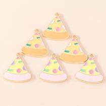 Pingentes De Comida Fofos 10 Peças Pingentes De Pizza Esmaltados Para Fazer Joias DIY Brincos