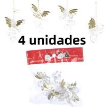 Pingentes De Cristal De Anjo De Natal 4 Peças Decorações Para Árvore De Natal Interna E Externa Pingentes De Cristal De Anjo De Natal 4 Peças Decorações Para Árvore De Natal Interna E Externa