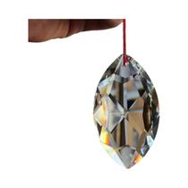 Pingentes De Cristal Transparente Em Forma De Olhos De Cavalo, Prisma De Refração De Vidro, Pingentes De Cristal Transparente Em Forma De Olhos De Cavalo, Prisma De Refração De Vidro,