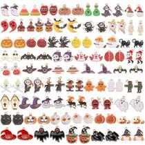 Pingentes de esmalte dourado de Halloween SANNIX 110 unidades de 10 a 30 mm
